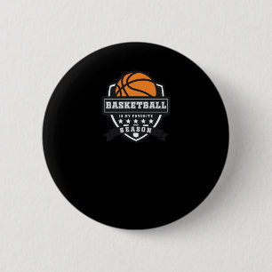 Chapa Redonda De 5 Cm El básquetbol es mi temporada favorita 9