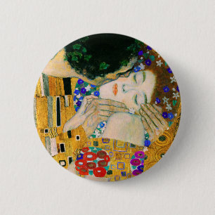 Chapa Redonda De 5 Cm El beso de Gustav Klimt