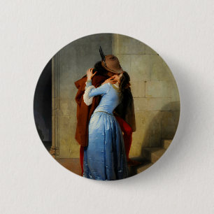 Chapa Redonda De 5 Cm El beso Francesco Hayez
