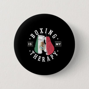 Chapa Redonda De 5 Cm El Boxeo Es Mi Terapia México El Guante De Boxeo M