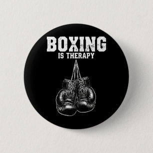 Chapa Redonda De 5 Cm El boxeo es terapia