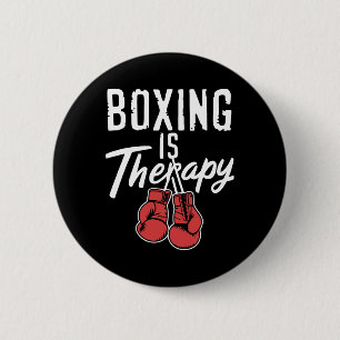 Chapa Redonda De 5 Cm El Boxeo Es Un Boxeador Terapéutico Deportivo Pres