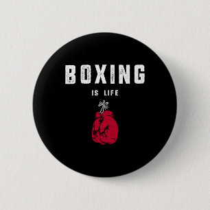 Chapa Redonda De 5 Cm El boxeo es vida