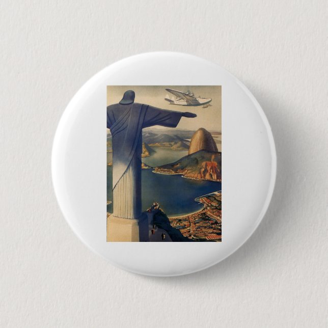 Chapa Redonda De 5 Cm El Brasil (Anverso)