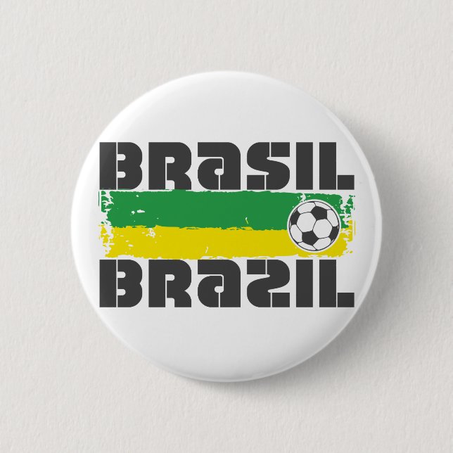 Chapa Redonda De 5 Cm El Brasil Futbol (Anverso)