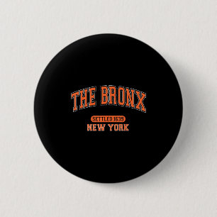 Chapa Redonda De 5 Cm El Bronx Nueva York Colonizado 16&#; Srts Vintage