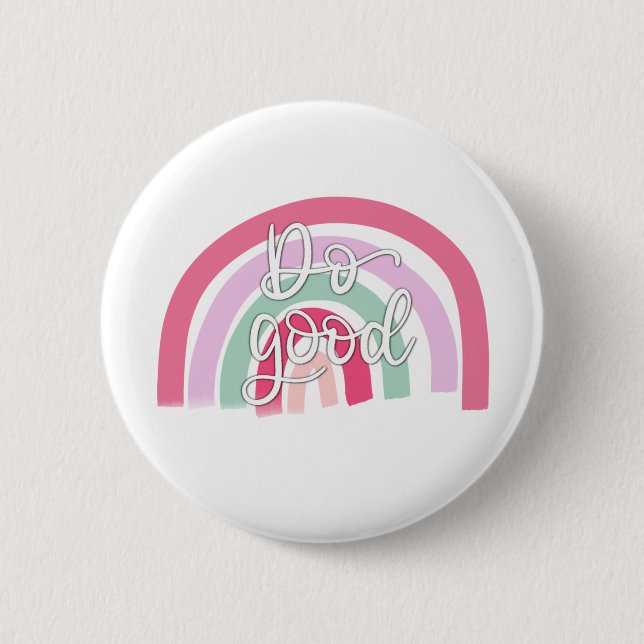 Chapa Redonda De 5 Cm El buen arcoiris (Anverso)