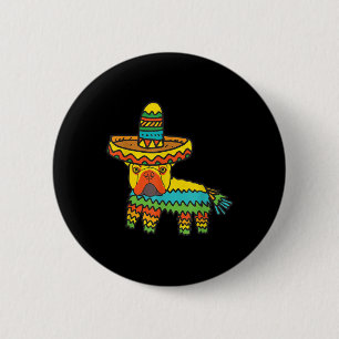 Chapa Redonda De 5 Cm El Bulldog francés Cinco De Mayo Shirt Curioso Per