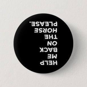 Chapa Redonda De 5 Cm El Caballo De Los Amantes Me Puso En Mi Caballo.