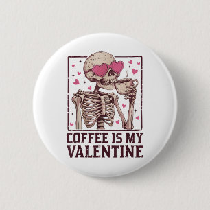 Chapa Redonda De 5 Cm El Café Es Mi Valen De Bebé De San Valentín
