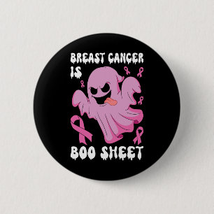 Chapa Redonda De 5 Cm El cáncer es una hoja de Boo Halloween Conciencia