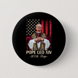 Chapa Redonda De 5 Cm El Cardenal Camisas León Xiv Robert Prevost Americ