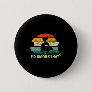 Chapa Redonda De 5 Cm El Carnicero Chef Cook Bbq Humo Que La Carne De Va