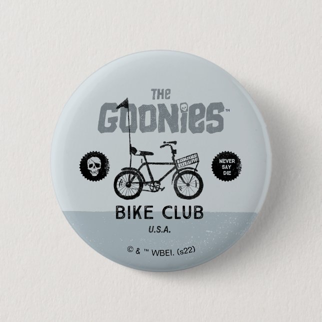 Chapa Redonda De 5 Cm El Club de Bicicletas Goonies (Anverso)