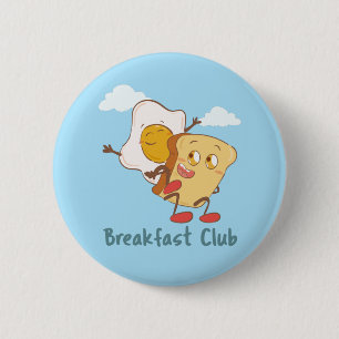 Chapa Redonda De 5 Cm El Club del Desayuno - Comida divertida