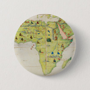 Chapa Redonda De 5 Cm El continente de África
