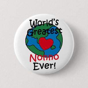 Chapa Redonda De 5 Cm El corazón más grande de Nonno del mundo
