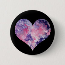 El corazón rosado y morado soñado-