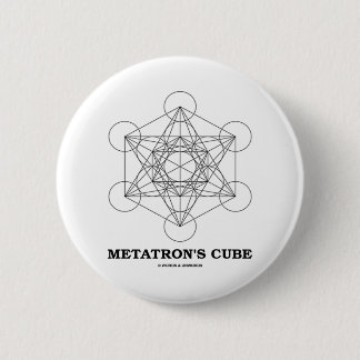Chapa Redonda De 5 Cm El cubo de Metatron (geometría sagrada)
