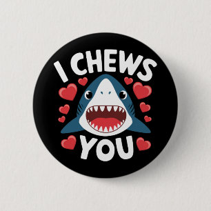 Chapa Redonda De 5 Cm El día de San Valentín de Love Heart Leopard Cute