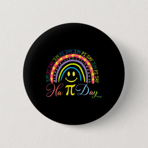 Chapa Redonda De 5 Cm El Día Del Pi Número De Matemáticas Arcoiris Feliz