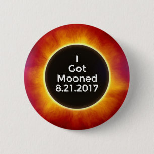 Chapa Redonda De 5 Cm El eclipse solar americano consiguió el 21 de