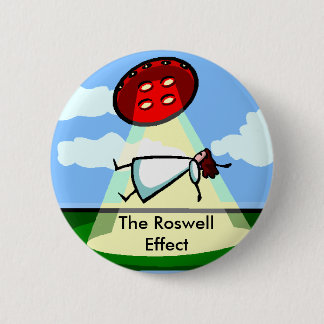 Chapa Redonda De 5 Cm El efecto de Roswell