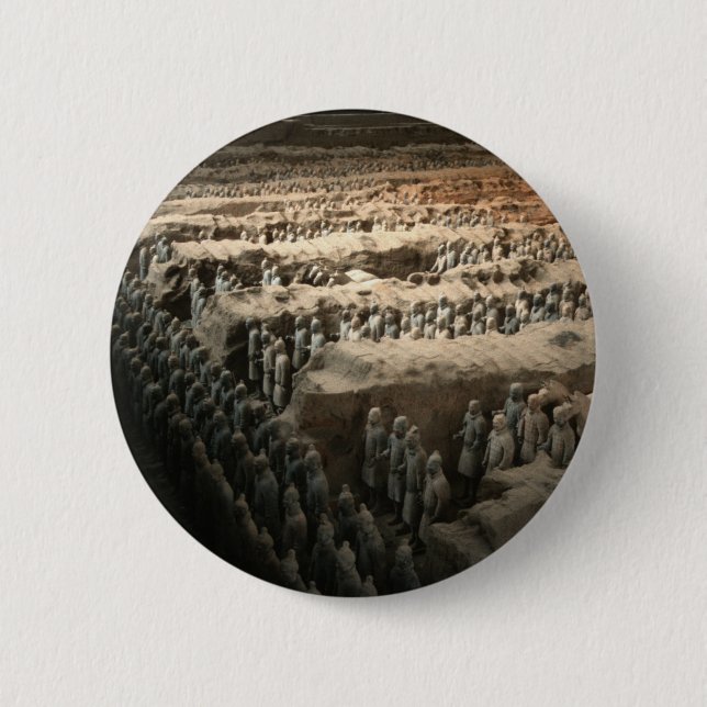 Chapa Redonda De 5 Cm El ejército de la terracota (Anverso)