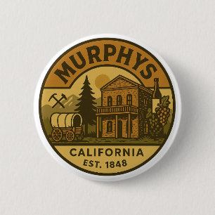 Chapa Redonda De 5 Cm El emblema de Murphy en California