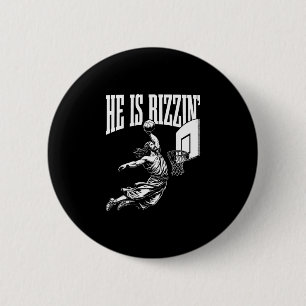 Chapa Redonda De 5 Cm Él es divertidísimo meme de Pascua Rizz Sketll