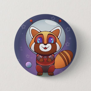 Chapa Redonda De 5 Cm ¡El espacio Panda Chippy!