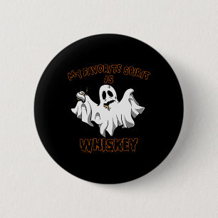 Chapa Redonda De 5 Cm El Espíritu Favorito Es Whiskey Boo Groovy Ghost F