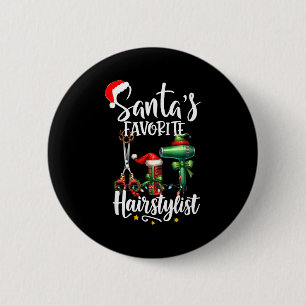 Chapa Redonda De 5 Cm El estilista de cabello favorito de Santa Navidad