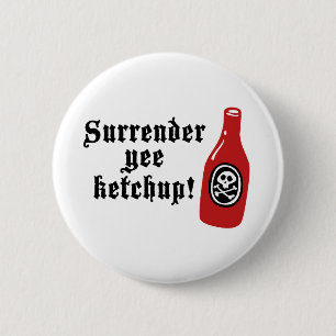 Chapa Redonda De 5 Cm El extraño pirata Ketchup
