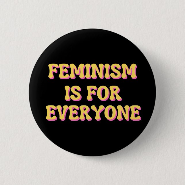 Chapa Redonda De 5 Cm El Feminismo Es Para Todos (Anverso)
