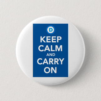 Chapa Redonda De 5 Cm El fiesta Democratic guarda Blue.png tranquilo