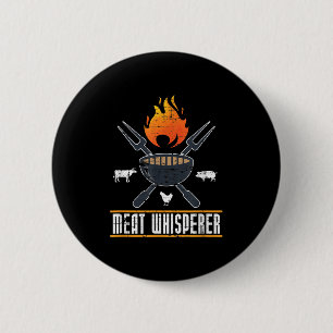 Chapa Redonda De 5 Cm El filete ahumado Lover Funny Bbq Chef Gift Grilli