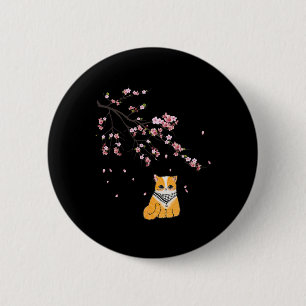 Chapa Redonda De 5 Cm El flujo de cerezo de cerezo en cuclillas de Pales