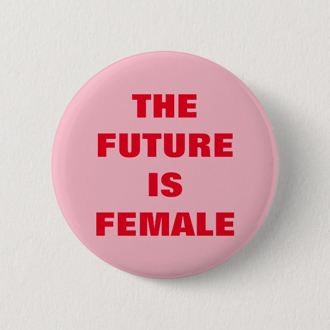 CHAPA REDONDA DE 5 CM EL FUTURO ES FEMENINO (Anverso)