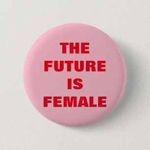 CHAPA REDONDA DE 5 CM EL FUTURO ES FEMENINO