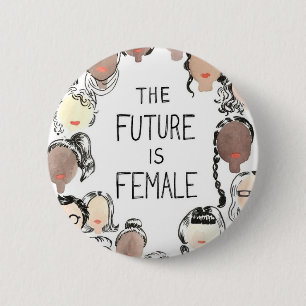 Chapa Redonda De 5 Cm El futuro es femenino