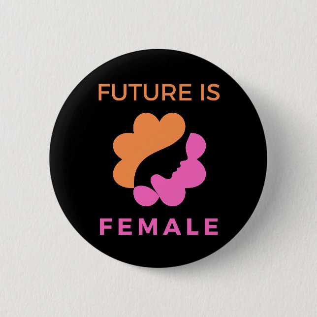Chapa Redonda De 5 Cm El futuro es feminista (Anverso)