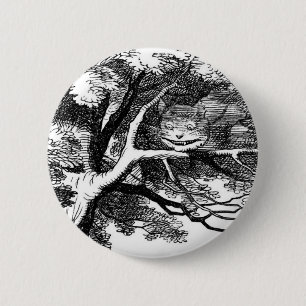 Chapa Redonda De 5 Cm El gato de Cheshire