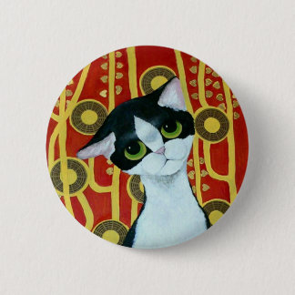 Chapa Redonda De 5 Cm El gato de Klimt