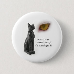 Chapa Redonda De 5 Cm El gato era dioses