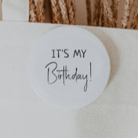 El género minimalista neutral es mi cumpleaños
