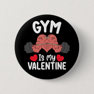 Chapa Redonda De 5 Cm El Gimnasio Es Mi Deporte De Fitness De San Valent