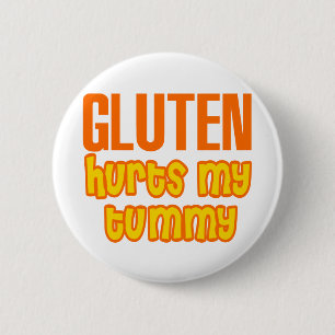 Chapa Redonda De 5 Cm El gluten daña mi panza