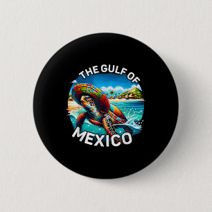 Chapa Redonda De 5 Cm El golfo de la tortuga marina de México nunca se o