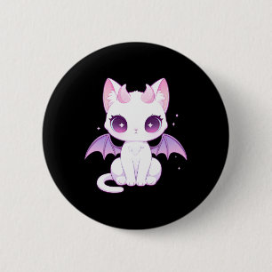 Chapa Redonda De 5 Cm El Gótico Kawaii Pastel Asombroso Bruto Demon Wing